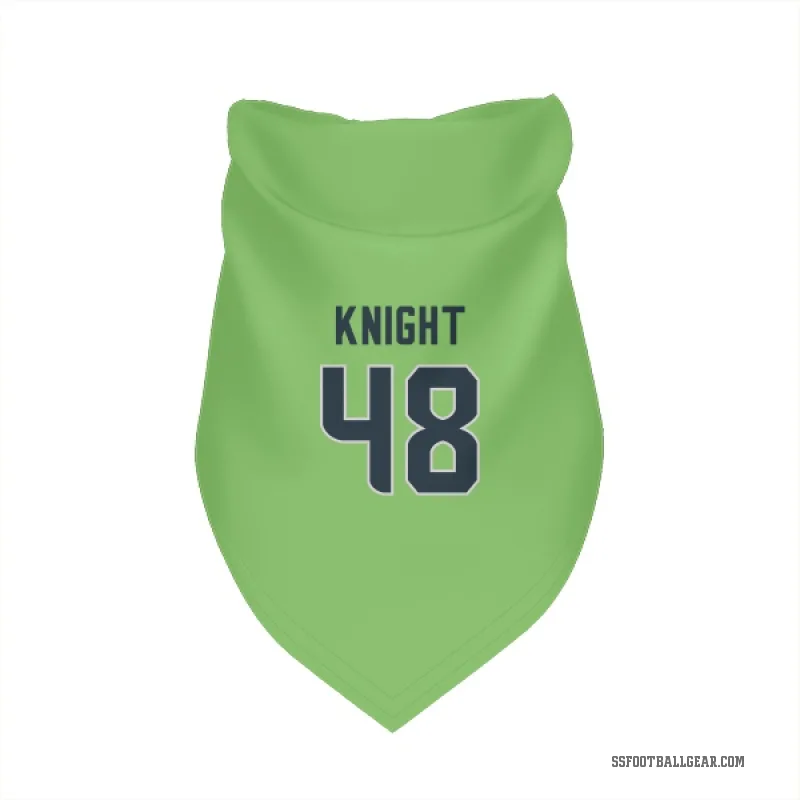 Tyrice Knight  Green Seattle Seahawks   Neon  Cat & Dog Pet Bandana
