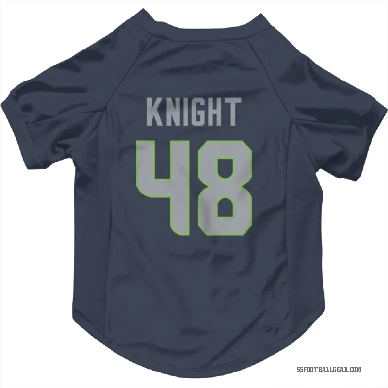 Tyrice Knight  Navy Seattle Seahawks  Cat & Dog Pet Jersey