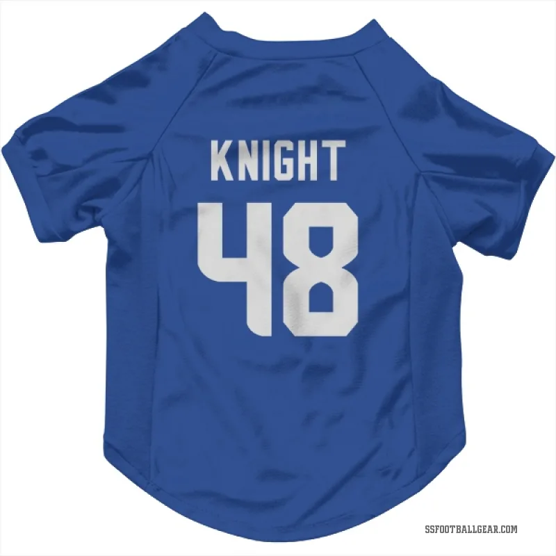 Tyrice Knight  Royal Seattle Seahawks  Cat & Dog Pet Jersey