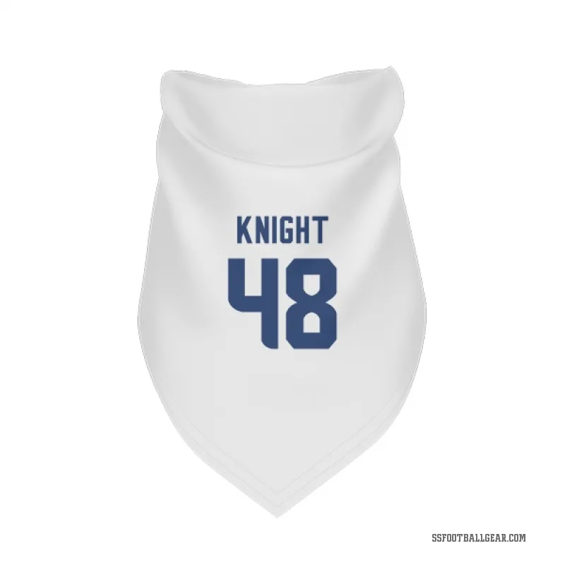 Tyrice Knight  White Seattle Seahawks  Cat & Dog Pet Bandana
